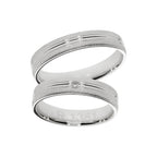 Classic wedding white gold ring
