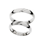 Elegant white gold wedding ring set
