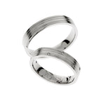 Elegant white gold eternity wedding rings
