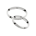 Classic high polished wedding rings