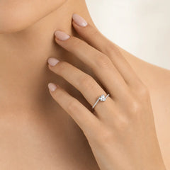 Sterling Silver Luminous Heart Ring