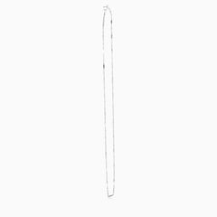14K White Gold Twisted Singapore Chain Necklace