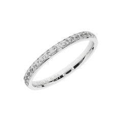 Anillo de boda elegante de oro blanco