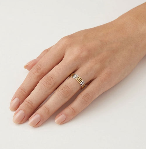 Goldring im griechischen Stil