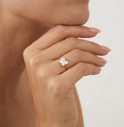 Anillo de mariposa en oro amarillo