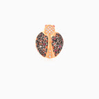 Eleganter Roségold Marienkäfer Ring
