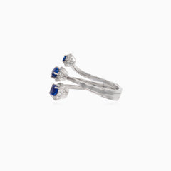 Exquisiter Saphir- und Diamantring