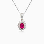 Royal gold ruby pendant
