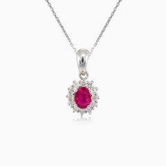Royal gold ruby pendant