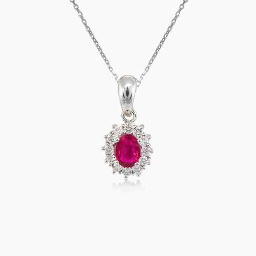 Royal gold ruby pendant