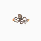 Impresionante pulsera de diamantes con temática de pulpo