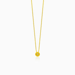 Fine diamond solitaire necklace