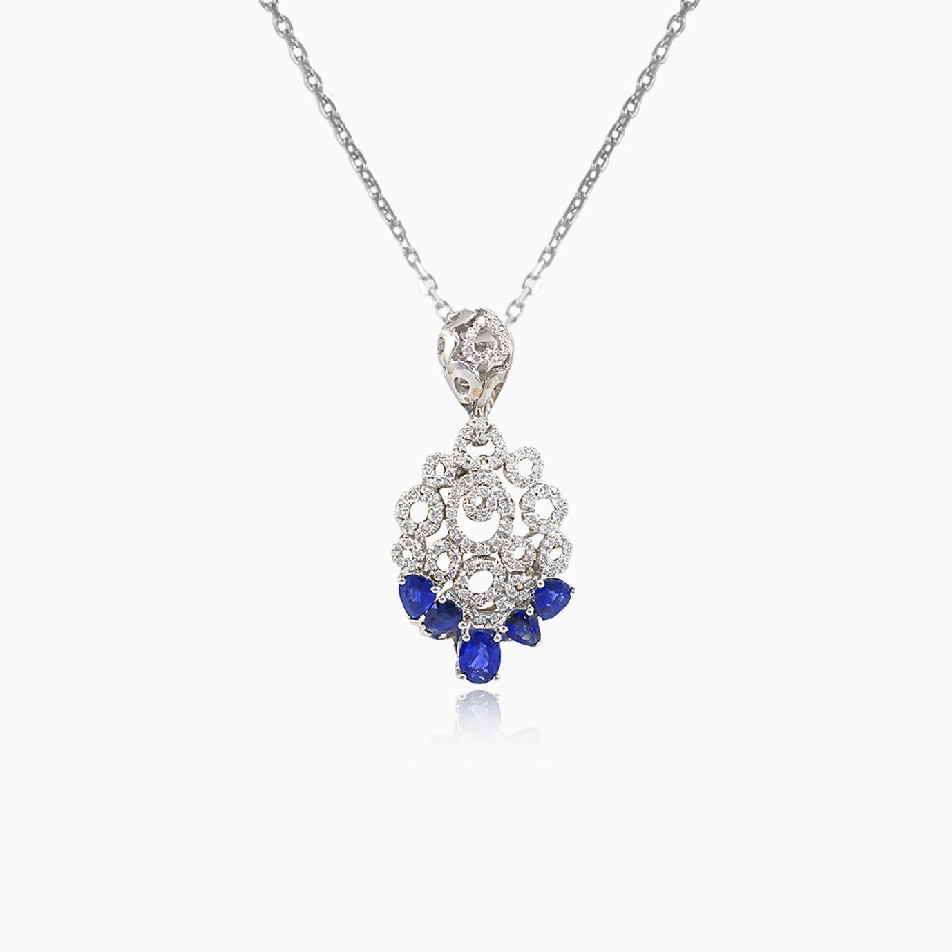 Elegant Royal Sapphire Pendant – Princess Jewellery