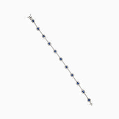 Zlatý královský náramek se safíry a diamanty