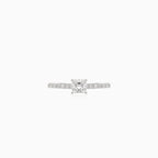 Élégante bague de fiançailles princesse avec diamant taille ronde