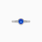Eleganter Weißgold-Ring mit Tansanit