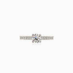 Splendid diamond white gold ring