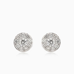 Charmante Weißgold-Diamant-Ohrringe
