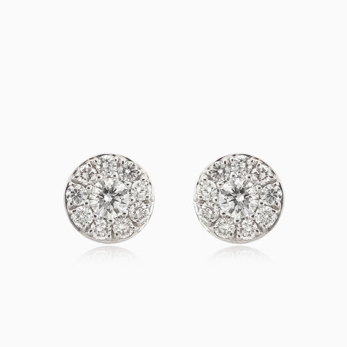 Charmante Weißgold-Diamant-Ohrringe