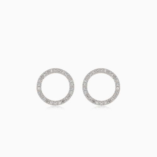 Diamant-Kreis-Ohrringe