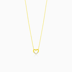Beautiful heart necklace with Diamonds