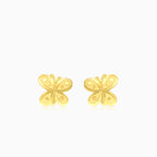 Boucles d'oreilles puces papillon