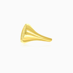 Coin gold ring