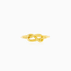 Goldene Infinity-Knoten-Ring