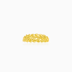 Anmutiger, blattartiger Wellen-Goldring