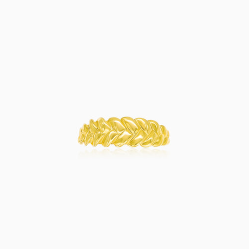 Anmutiger, blattartiger Wellen-Goldring