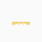 Wunderschöner herzförmiger Ring aus Gelbgold