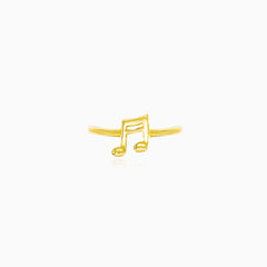 Musikalische-Note-Gelbgold-Ring