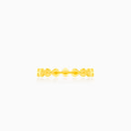 Rhombus-stylischer Goldring