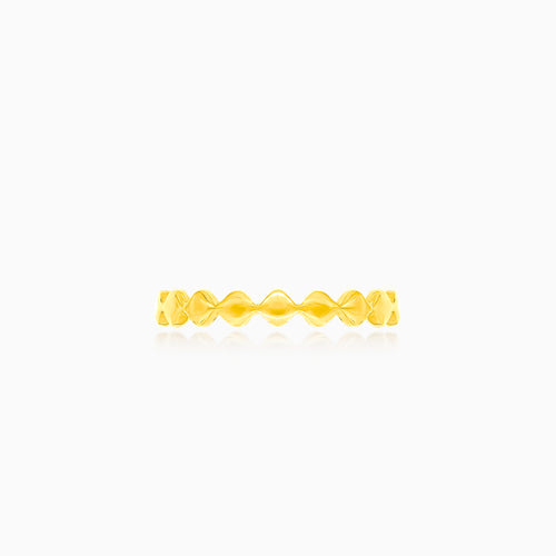 Rhombus-stylischer Goldring