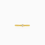 Goldener Glow-Ring mit Zirkonia-Eleganz