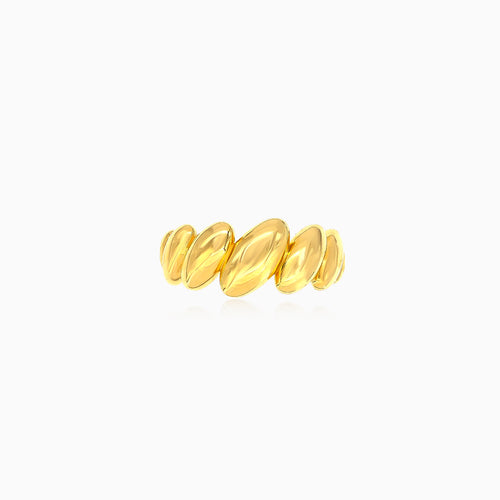 Ovaler klobiger Goldring