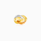 Gedrehter Ring aus mehrfarbigem Gold