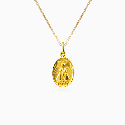 Gelbgold-Anhänger Jesuskind von Prag