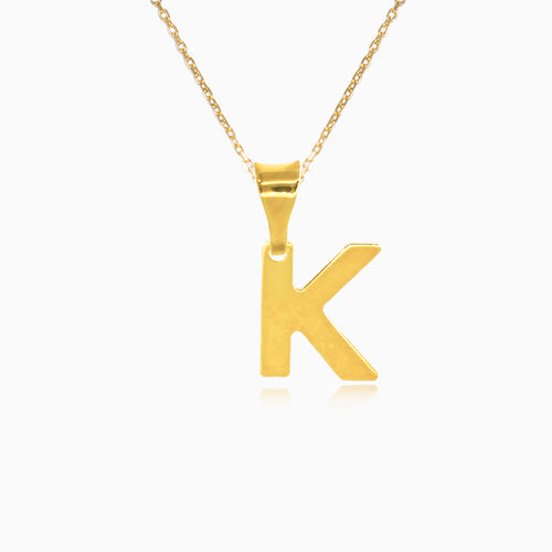 Goldanhänger mit Buchstabe K