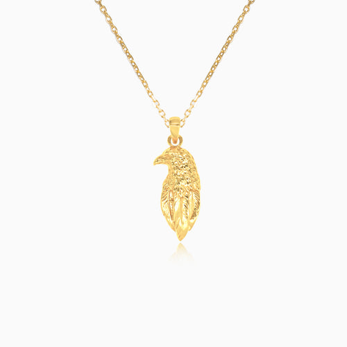 Gold-Anhänger mit Adlerkopf