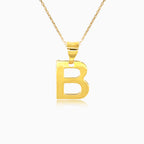Pendentif en or lettre "B"
