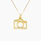 Delikater Gold-Kamera-Anhänger