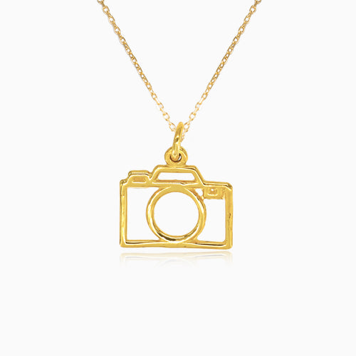 Delikater Gold-Kamera-Anhänger
