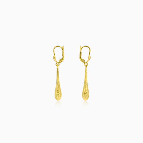 Gold Dangle Drop Earrings