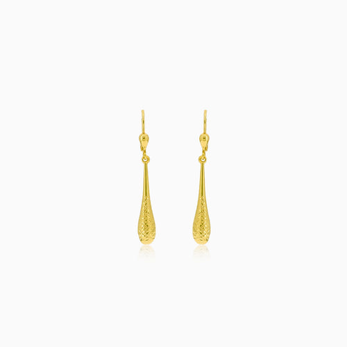 Gold Dangle Drop Earrings