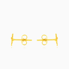 Eidechsen-Ohrstecker aus Gold