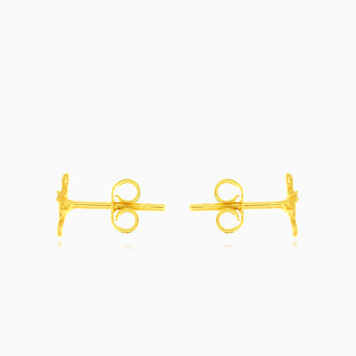 Eidechsen-Ohrstecker aus Gold
