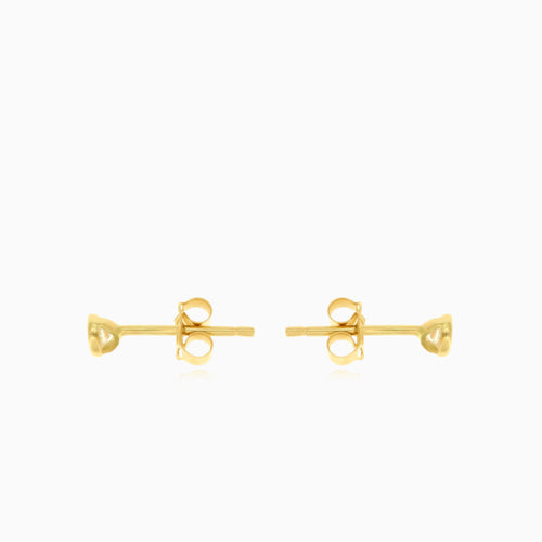 Gelbgold-Ohrstecker mit Zirkonia