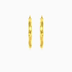 Creole aus Gelbgold mit Hochglanzpolitur