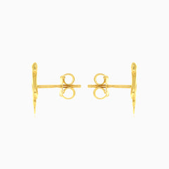 Einfache goldene Schlangenohrringe